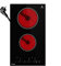 Placa vitrocermica 30 cm | 3 kW | 2 fuegos | 9 niveles de potencia | Temporizador | KF293