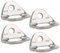 4Pcs Climbing Hangers, 25 KN Bearing Capacity Stainless Steel Expansion Nail Hanger Fixed PointAnchor Protection Hanger Plate Climbing Accessories Wall Ceiling Mount Bracket for Camping