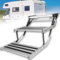 Dfdieratve Elektrische Wohnmobiltreppe, Wohnmobiltreppe mit 1-Stufiger 2-Stufiger Plattform 12 V, für Wohnwagen, Tragbare, rutschfeste Klapptreppe, Wohnmobiltreppe,2-Step Manual