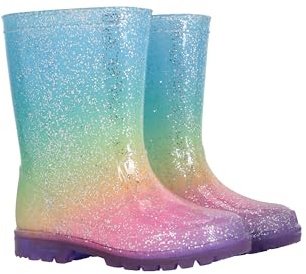 Mountain Warehouse Splash Toddler Light-Up Wellies | Lightweight & Waterproof Rain Wellington Boots, Easy to Clean, Flashing Light Childrens Footwear for Walking & Wet Weather