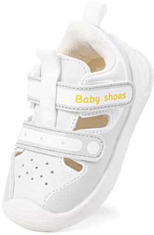 LACOFIA Sandales pour Bébé Garçons Filles Chaussures Premier Pas Chaussures de Marche d'été avec Semelle Antidérapante en Caoutchouc
