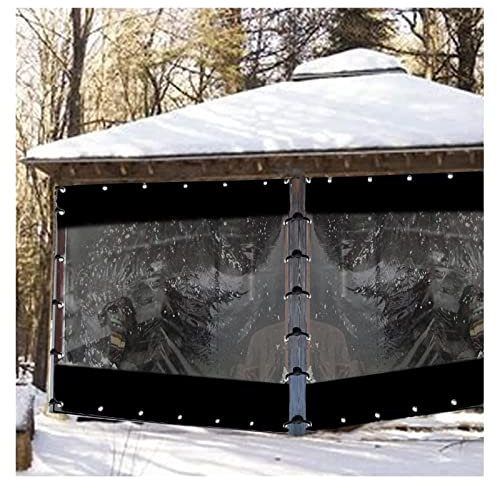 Rideaux d'extérieur imperméables pour tonnelle, pergola, véranda, garder au chaud, avec œillets en acier inoxydable, personnalisables, 250 x 250 cm