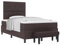 vidaXL Boxspringbett mit Matratze & Bank geräumig und bequem mit tiefbrauner Holzoberfläche inklusive Topper ideal für Wohnzimmer Schlafzimmermöbel Reißverschluss Bezug Schoner Auflage Schaum