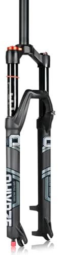 Forcella Ammortizzata Mountain Bike 26/27,5/29'' Forcella Aria MTB Escursione 140mm Regolazione Ritorno 1-1/8 Dritta Forcella Anteriore Bici QR 9×100mm Bloccaggio Manuale/remoto(Manual,27.5'')