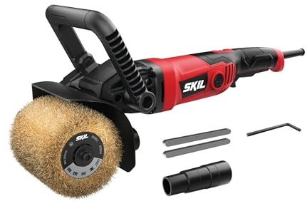 SKIL 7800AA Renovator SR1E7800AA (1300 W, élimine les couches de finition/peinture/rouille, vitesse de rotation réglable, démarrage progressif, câble d'alimentation de 4 m, différents types de brosses