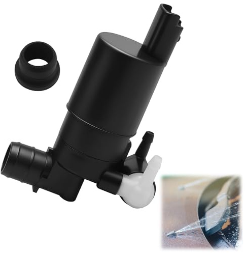Auto Scheibenwaschpumpe, Schwarz | Kompatibel mit Peugeot, Citroën, Xsara Picasso, Kangoo, Dacia Sandero, Duster Logan, Opel Waschwasserpumpe Auto Zubehör
