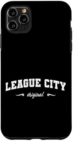 Custodia per iPhone 11 Pro Max Original League City Retro Città natale Nome Lega Città