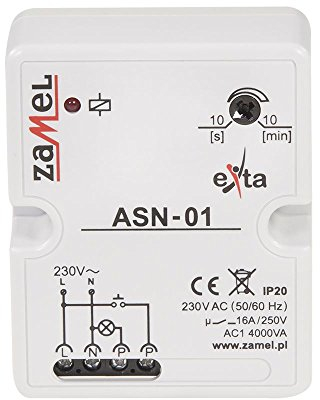 ZAMEL Treppenhaus-Verzögerungsschalter ASN-01, Weiss