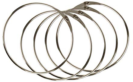 BigDean 5x Warenring Schlüsselring 150mm Ring mit Schnellverschluss