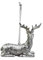 Chic Antique Toulon REH Hirsch Anhänger Silber Christbaumschmuck Hirsch liegend mit Aufhängung 51587-12