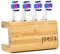 Joeji's Kitchen Curved Electric Toothbrush Head Holder - Freestanding Bamboo Storage Holder for Four Refill Heads - Improved Size Now fits Oral B and Most Replacement Head Sizes - Eco Friendly