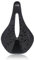 LHZZ Rennradsattel aus Carbon und Leder, für Mountainbikes, Rennräder, aus weichem PU-Kunststoff, schwarz, 155 mm