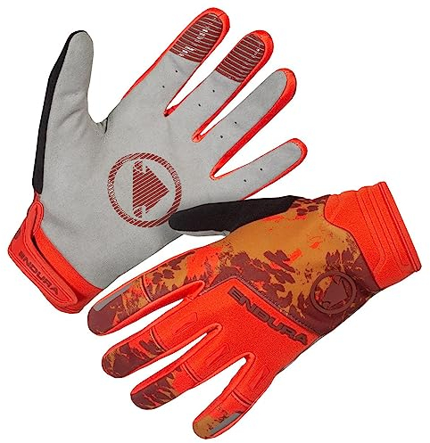 Endura MTB-Handschuhe SingleTrack Windproof Orange Gr. L
