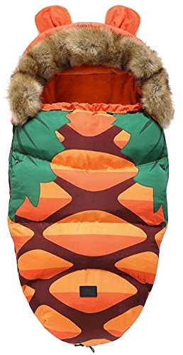 Dsoar Kinderwagen Fußsack Universal Winter Warm Baby Schlafsack Outdoor Wasserdicht und Winddicht, Geeignet für Kinderwagen, Buggy, Babybett