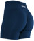 AUROLA Intensify Workout Shorts für Frauen Nahtlose Scrunch Short Fitnessstudio Yoga Laufen Sport Aktive Übung Fitness Shorts(M,Tuxedo Blue)