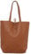 Zwillingsherz Shopper aus 100% Echtleder - Hochwertige Tasche für Damen Frauen Mädchen – Shopper groß und elegant - Schultertasche - braun