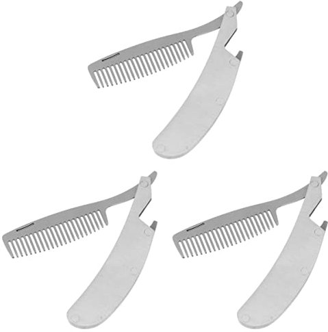 FOMIYES 3stücke Faltkamm Für Und Haarstyling Mini Tragbarer Kamm Professionelles Haarschneidewerkzeug Durchblutung Für Frisuren Und Bartpflege