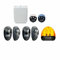 Kit elettronico universale per cancelli a battente con centrale di comando T011A (KITBR5T), 2 radiocomandi Wally, 2 coppie di fotocellule Baby Eve, lampeggiante One Up Led Tecno Automazione KITBE6TN