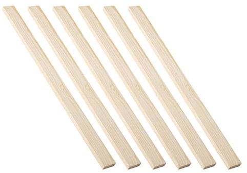 MagiDeal 6Pcs Wooden Rolling Pin Guides Rolling Pin Spacers Rod Baking Ruler Kitchen Tools Measuring Strips for Thickness Biscuits Pastry