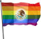 Bandera del Orgullo Gay mexicano LGBT, bandera de fiesta de bienvenida impresa individual, patio de jardín para el hogar, decoración al aire libre, bandera grande de 3X5 pies