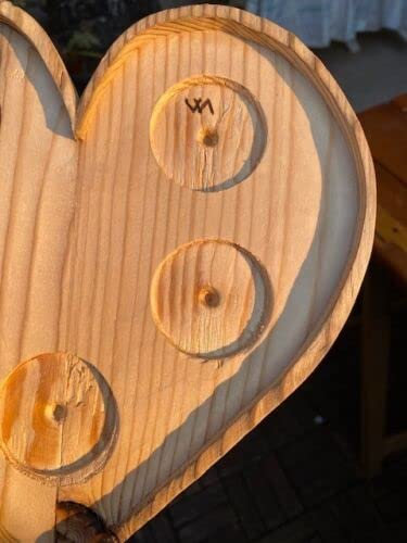 Porta tealights Coeur de la mer in legno da deriva - Realizzato a mano