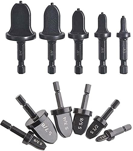 Hopbucan Hex Handle Air Conditioner Copper Pipe Swaging Tool, Swaging Tool Drill Bit Set Tube Flaring Tool Expander Repairing Set