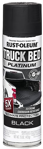 Rust-Oleum 382630 Platinum Truck Bed Coating Spray Paint, 15 Ounce, Black
