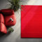 HomebyHome Kurzflor Teppich Wohnzimmer 240 x 340 cm Rot - Waschbarer Teppich für Schlafzimmer, Esszimmer und Ideal als Küchenteppich - Flauschiger Teppich Extra Weich, Einfarbig, rutschfest, Modern