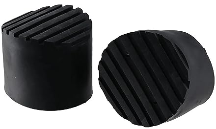 Colcolo Teleskopleiter-Füße, Polsterung, Gummiabdeckung, schwarz, praktische Montage, langlebiges Zubehör, schalldicht, zum Schutz des Bodens vor Kratzern, 8,5 cm
