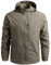 Aotoyou Blouson Imperméable Pour Homme Veste Outdoor Coupe Vent Manteau Résistant Pluie Veste Randonnée Camping Chasse Pêche Tissu Comfortable Kaki M