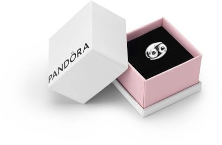Pandora Moments Women's Sterling Silver Sparkling Cancer Zodiac Charm, With Gift Box