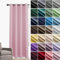 JRUI Rideau Occultant Lot de 1 à Oeillets, Rideau Thermique, Rideau de Porte, Rideau Opaque, Rideau Anti Bruit, Dressing Rideau, pour Chambre Salon Balcon, 107 x 160cm (L x H) Rose-2