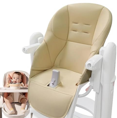 Baby Hochstuhl Kissenbezug, Universeller Baby-Esszimmerstuhlbezug, PU-Leder Hochstuhl Sitzauflage Universeller Ersatzbezug Für Für Peg Perego, Kosmic Jané, Baoneo, Siesta Zero3 80X40cm