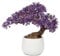 Oairse Artificial Bonsai Tree Fake Plants in Ceramic Pots Artificial Japanese Bonsai Decorative Faux Plants House Plant for Home Table Office Desk Bathroom Shelf Bedroom Farmhouse Decoration - Purple
