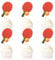 Blumomon 24 Stück Dual Front Tischtennis Sport Kuchen Dekoration Tischtennis Sport Cupcake Topper Sport Themed Party Dekoration Passend Für Tischtennis Sportler Periphere Aktivitäten Dekoration
