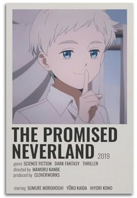 Zamm Leinwandposter The Promised Neverland, Wandkunst, dekoratives Gemälde, Poster, 60 x 90 cm, ungerahmter Stil