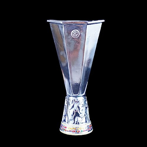 SWAYVES Super Coupe D'Europe Football Réplique Trophée Art Trophée Coupe Du Monde Fan de Football Souvenir/European Leue Cup/44Cm