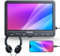 GOnavidio Lecteur DVD portable pour voiture 10,1 avec entrée HDMI, batterie rechargeable intégrée, lecteur DVD de voiture compatible avec carte USB/TF, mémoire la plus récente