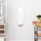 Somanki Wandspiegel Silbern 70x30 cm, Wall Mirror, Spiegel Schlafzimmer, Garderobenspiegel, Spiegel Schmal, Badspiegel, Kosmetikspiegel, Dekorative Spiegel - 348255