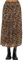 SASSYCLASSY Langer Plissée Leoparden Rock Damen Elegant - Midi Leo A-Linien Rock Aus Fließendem Chiffon Mit Elastischer Taille - Animal Print in Gelb, Braun, Schwarz - Größe L