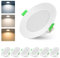 Lichtlord Einbaustrahler LED 10er Set,7W LED Spots 230V mit Einstellbarer Farbtemperatur,Ø75-90mm,Deckenspots Aluminium für Wohnzimmer Küche Schlafzimmer Bad (Dimmen und Farbeinstellung schalten)