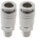 Aprilsunnyzone Lot de 2 raccords pneumatiques à filetage mâle G1/4, pour compresseur d'air, connecteur rapide standard européen, simple à utiliser, connecteur de couplage rapide