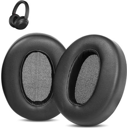 XRHTONG Prime Replacement Earpads Compatible con Sony WH-XB910N Auriculares Bluetooth Inalámbricos con Extra Bass y Cancelación de Ruido Almohadillas de Repuesto (Cuero Sintético/Espuma de Memoria)