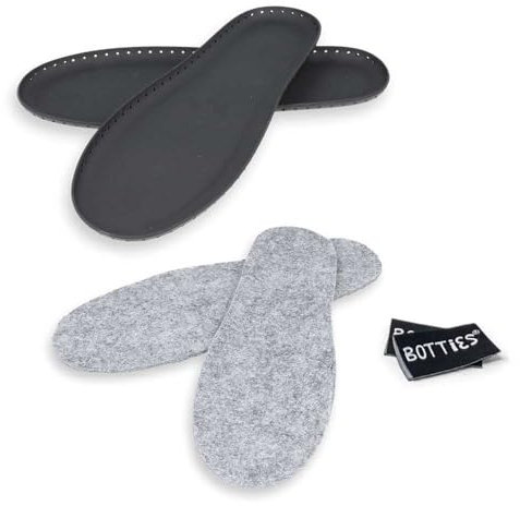 KnitPro Schaumstoff Sohlen Gr. 39-40 - 1 Paar (Zwart) - Ideal für Bastelprojekte, Kinder und Erwachsene, Unisex