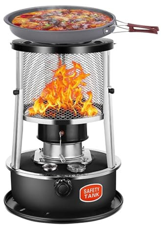 BomDog Stufa a Cherosene da 5 L, Bruciatore D'Emergenza a Basso Consumo Di Carburante, Riscaldatore a Olio a Convezione Leggero