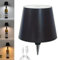 FiTspi LED Wine Bottle Lamp, 3 Color Stepless Dimming Wine Bottle Light, Touch Control Wine Bottle Lampshade, USB Rechargeable Wine Bottle Lights for Living/Bedroom/Bar (Black)