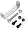Bike Rear Pannier Rack Adapter | Permanent Metal Seatpost Connector | Quick Mount Shelf Converter | Silver Finish | 70X15x16mm Cycling Accessory