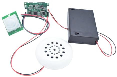 Fangxuee Recording Module MP3 Music Voice Player Kit with PIR Infrared Sensor Supports USB Download Without TF Card DIY