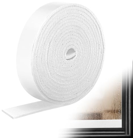 Minfuerang Bande Absorbante de Condensation pour Fenêtre,4m*3cm*4mm (Blanc)