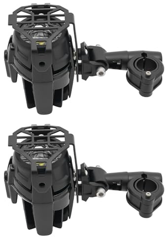FROPIJ Led Scheinwerfer 12V | Zusatzscheinwerfer Motorrad Nebelscheinwerfer Led | 2 Stück | 4000LM | Inkl. Kabelbaum & Verstellbügel | Für Motorrad Universal R1200gs F800gs F700gs F650fs